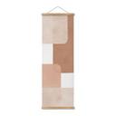 Póster de tela Abstracción boho en beige-marrón - Costa - Panorama