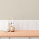 Unit tapet linen look beige - tidløst Ikke-vævet tapet i en naturlig farvetone