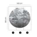 Fujiyama digital tapet i 1,4 m x 1,4 m Fashion for Walls 4 af Guido Maria Kretschmer