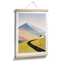 Póster ciclista en la montaña - Ríos