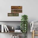 Houten Bordje - Pijl (geel)