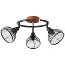 Spotspirale Annelie, braun, Ø 50 cm, Holz Innenleuchte