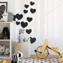 MDF - Decoración en madera set corazón (10 piezas)