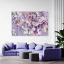 5 stykke lærredstryk, Irisblomst