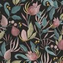 COSMOPOLITAN blossom tapet design sort pink - moderne botanisk ikke-vævet tapet