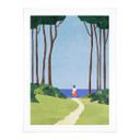 Póster Paseo con vistas al mar - Ríos
