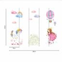 UnicorPrincess hvid pink tapet til børneværelset - non-woven tapet Designwalls 2 - 2,55 x 3,5 m