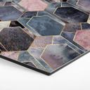 Hexagone - alu-Dibond Fredriksson - Art déco - Rêve en rose et or