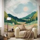 Fotobehang Kleurrijke lenteweide - SpaceFrog Designs