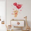 Sticker mural - Ourson et ballon