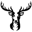 Wallsticker Hjortehoved