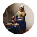 Póster Vermeer - La lechera - Redondo