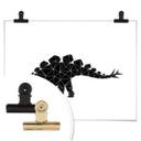 Póster Nouveauprints - Dinosaurio Geométrico Stegosaurus