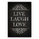 Tableau Forex - Tableau en mousse PVC dure - Live Laugh Love