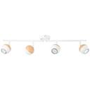 Spotrohr Naima, beige, 12,5 x 75 cm, Metall Deckenspots, dimmbar