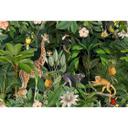 Livingwalls papier peint photo ARTist Nostalgic Animals jungle et girafe jaune, vert, orange, noir