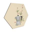 Hexagone - alu-Dibond Frida Floral Studio - Moka Floral