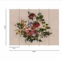 Papel pintado Vintage FlowerPaint beige verde - Papel pintado tejido-no tejido Designwalls 2 - 2,55 x 3,5 m