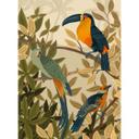 Fototapet Jungle Wallpaper Goed Blauw - Paradise