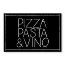 Stænkplade - Pizza Pasta & Vino - sort