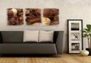 Houten Wanddecoratie Chocoladedroom 3-delige set