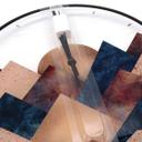 Wanduhr aus Glas - Fredriksson - Herbst in den Bergen - Ø 30 cm - B-Ware