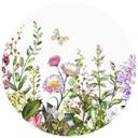 Fototapet - Sommereng - Rund - vliesetapet/selvklæbende non-woven tapet