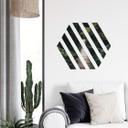 Muursticker Bosweggetje als hexagon