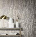 blomst og fleece Naturlig Opulence tapet i rød, brun