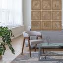 Rumdeler, skillevæg bjerge - MDF naturligt look