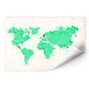 Wallprint W - Verdenskort Aquarel