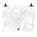 Póster Eintracht Frankfurt - Mapa del estadio