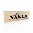 Houten Bordje - Get Naked