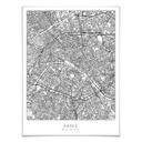 Póster mapa de París