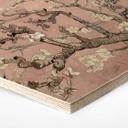 Hexagone - Bois - van Gogh - Amandier en fleurs rose