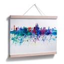 Póster Bleichner - Acuarela Barcelona Skyline