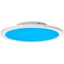 LED Panel Deckenleuchte Aaron, weiß, 40 x 5,9 cm, dimmbar, rund