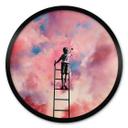 Póster - Pintor de nubes redondo - Taudalpoi