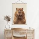 Overrasket Capybara Tekstil plakat