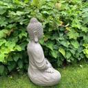 Gartendeko Nepal Buddha Kunststein Beton Grau - 29x21x45 cm