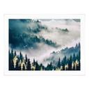 Póster Niebla misteriosa en el bosque - SpaceFrog Designs
