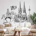 Fotomural Colonia - blanco y negro - Love your City