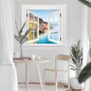 3D Wallsticker vindue firkantet - Campania i Italien