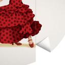 Fototapet - Rundt Tohmé - Flamenco - vliesetapet/selvklæbende non-woven tapet