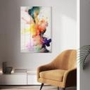 Tableau sur verre Mauro - La magie de l'explosion des couleurs