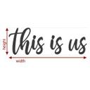 Træbogstaver - Poppel - This is us