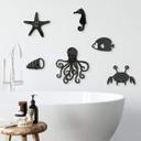 Decoración acrílica para la habitación de los niños - animales marinos (6 piezas)