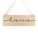 Panneau en bois Love