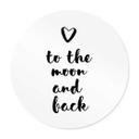 Póster Love to the moon and back - Redondo
