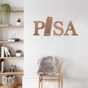 Træbogstaver - Pisa - Mahogni